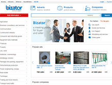 Tablet Screenshot of bizator.com